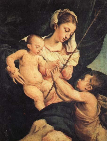 Madonna and Child with St.John as a Child, Jacopo Bassano